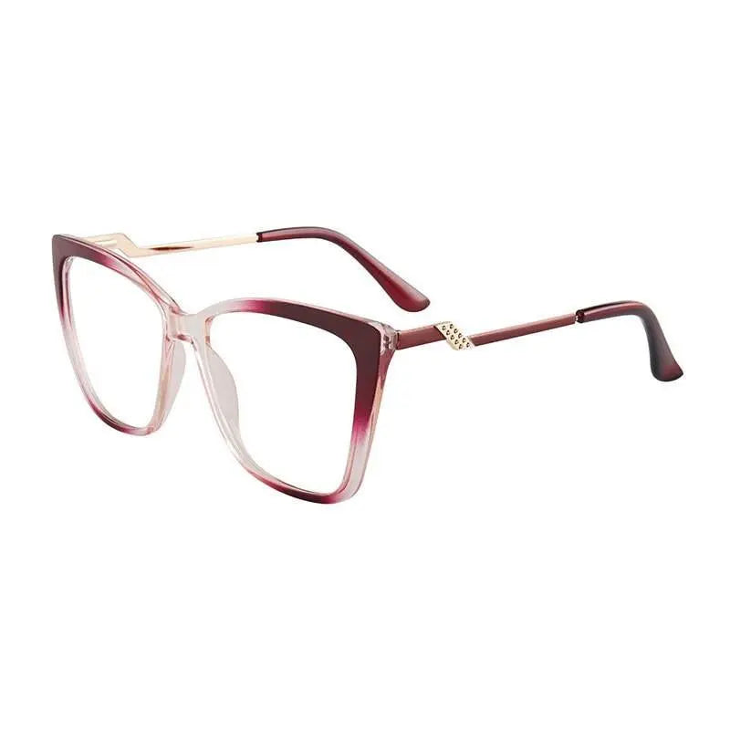 Women's Cat Eye Full Rim TR90 Prescription Glasses 7049 — view 9 | Rx Spectacle