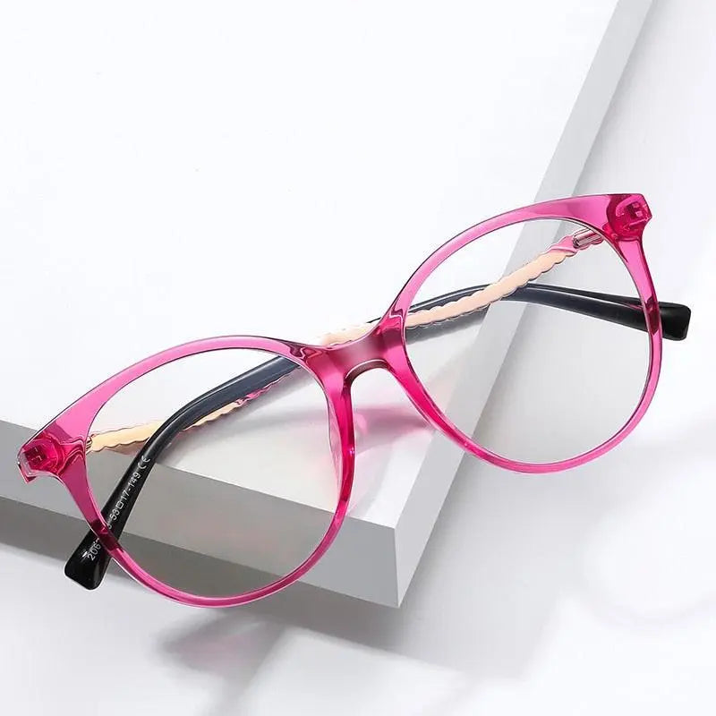 Women's Round Full Rim TR90 Prescription Glasses 2067 — view 12 | Rx Spectacle