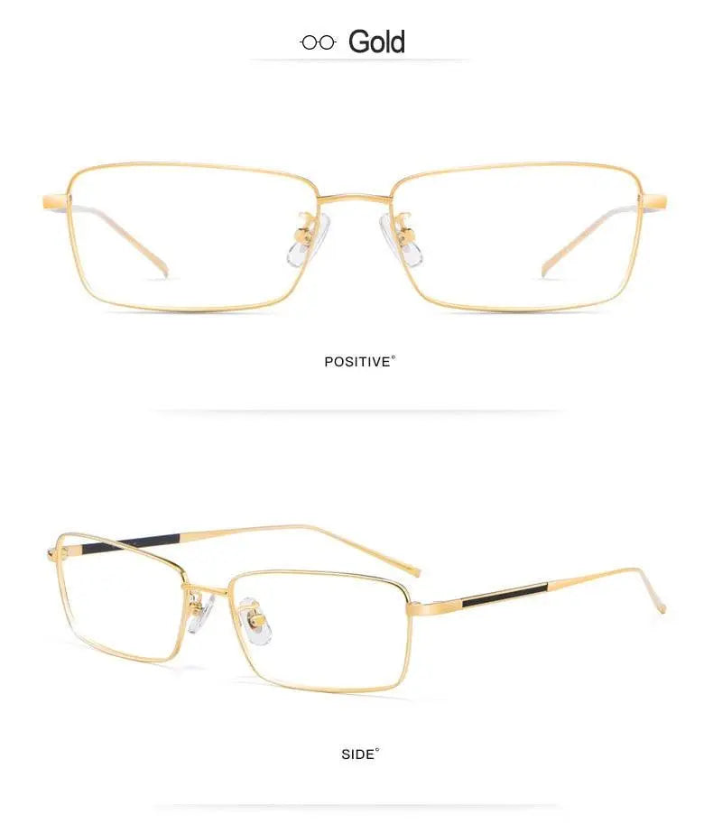Unisex Full Rim Titanium Prescription Glasses 10109 — view 16 | Rx Spectacle
