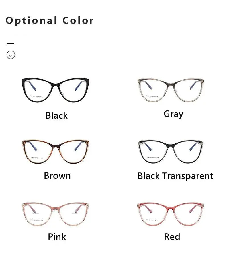 Women's Cat Eye Full Rim TR90 Prescription Glasses TR7001 — view 12 | Rx Spectacle