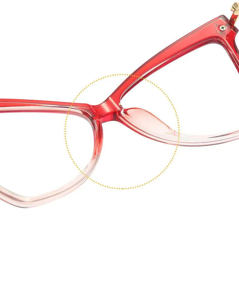 Women's Cat Eye Full Rim TR90 Prescription Glasses 2077 — view 14 | Rx Spectacle