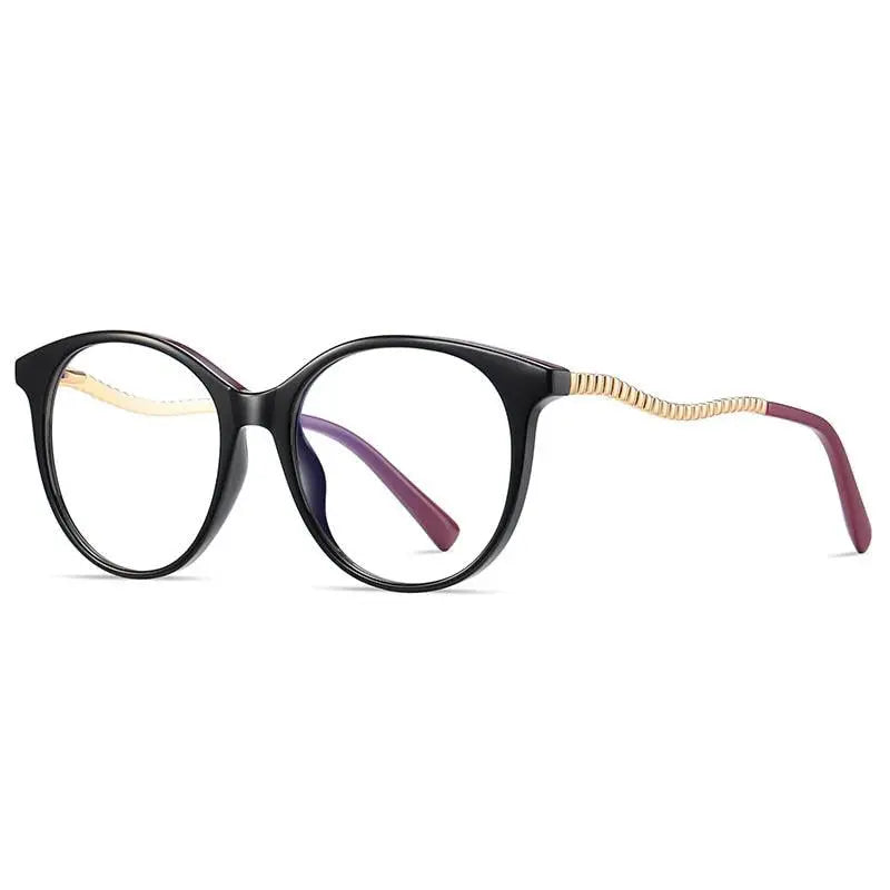 Women's Round Full Rim TR90 Prescription Glasses 2067 — view 8 | Rx Spectacle