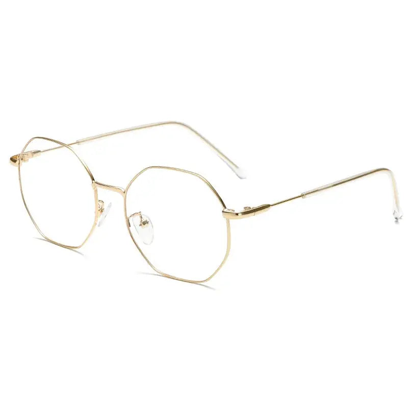 Unisex Polygon Full Rim Titanium Prescription Glasses 9039 — view 6 | Rx Spectacle