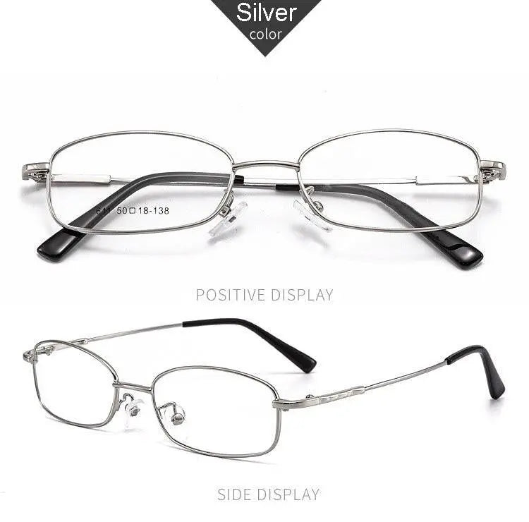 Unisex Full Rim Alloy Prescription Glasses 611 — view 18 | Rx Spectacle