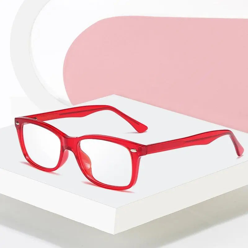 Women's Square Full Rim Acetate Prescription Glasses 2008 — view 2 | Rx Spectacle