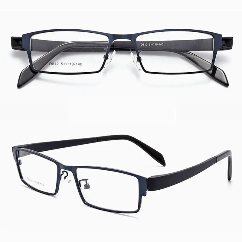 Unisex Square Full Rim TR90 Prescription Glasses D812 — view 12 | Rx Spectacle
