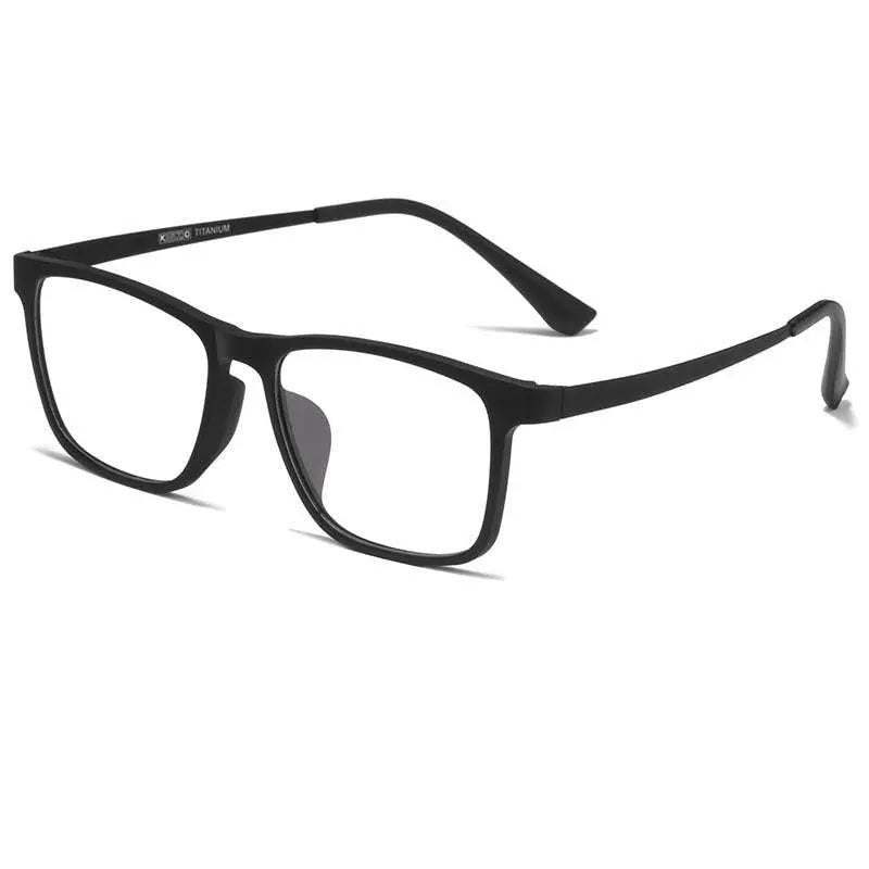Men's Square Full Rim Titanium Prescription Glasses HR3068 — view 9 | Rx Spectacle