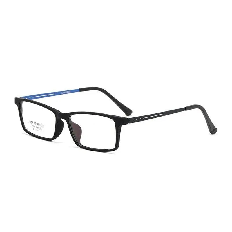 Unisex Rectangular Full Rim Titanium Prescription Glasses 9826 — view 9 | Rx Spectacle