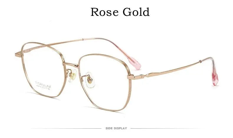 Unisex Square Full Rim Titanium Prescription Glasses 02K5016 — view 15 | Rx Spectacle