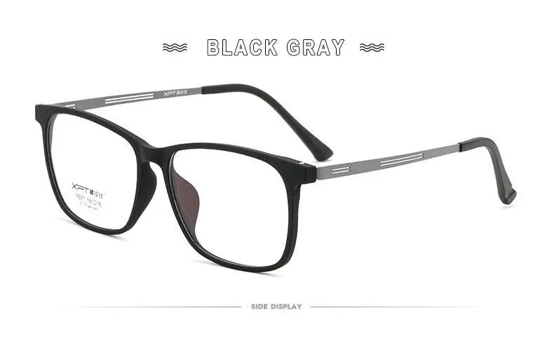 Unisex Square Full Rim Titanium Prescription Glasses 9825 — view 15 | Rx Spectacle