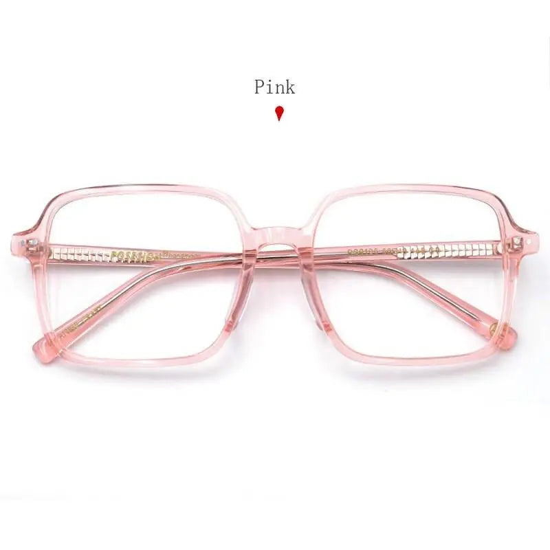 Women's Square Full Rim Acetate Oversized Prescription Glasses Ps9105 — view 8 | Rx Spectacle