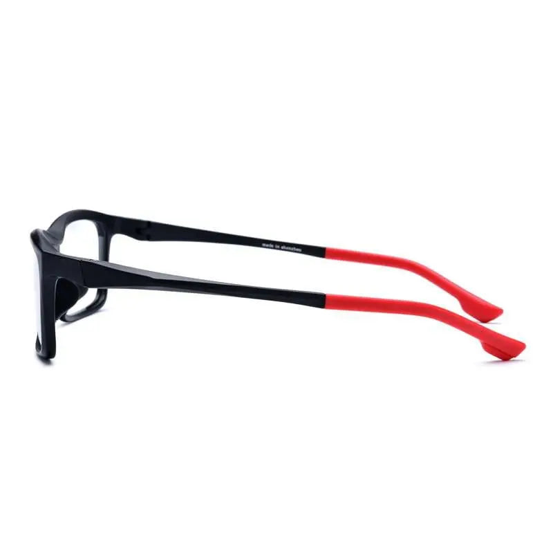 Men's Rectangular Full Rim Titanium Sports Glasses 17209 — view 8 | Rx Spectacle