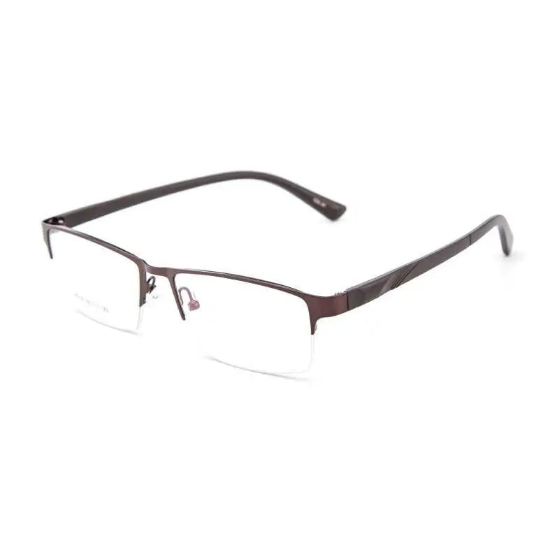 Unisex Semi-Rimless Alloy Prescription Glasses 16019 — view 7 | Rx Spectacle