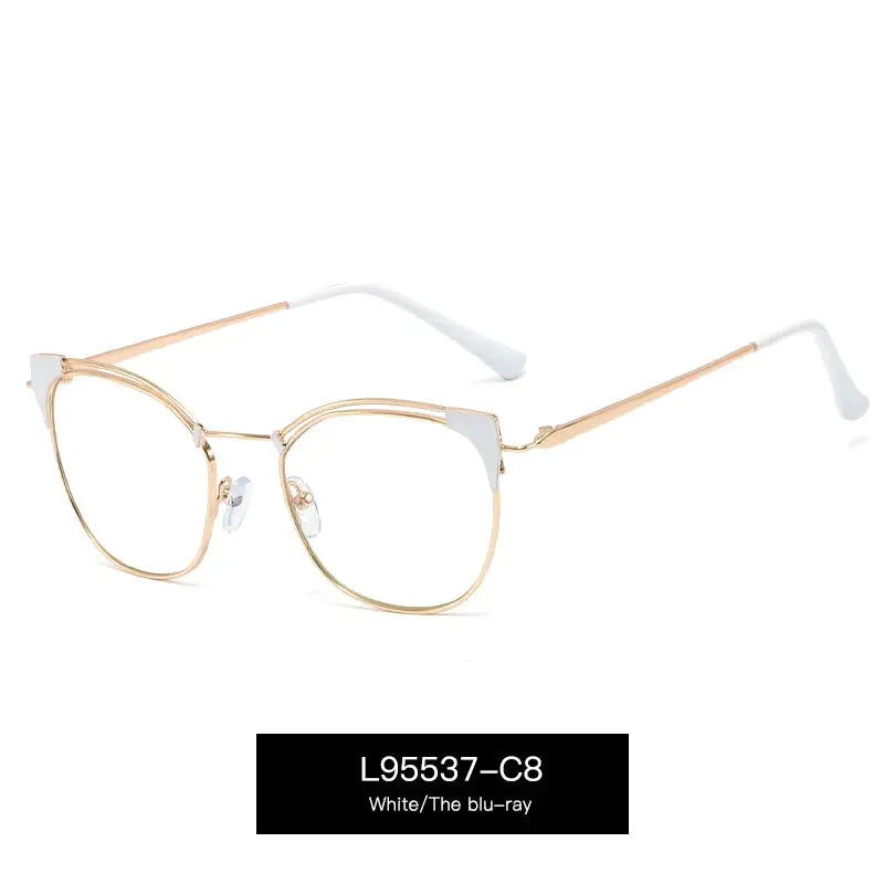 Women's Cat Eye Full Rim TR90 Prescription Glasses 95537 — view 7 | Rx Spectacle