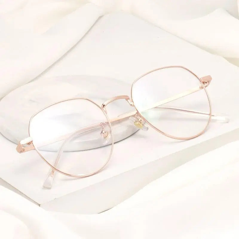 Unisex Round Full Rim Titanium Prescription Glasses 1901 — view 7 | Rx Spectacle