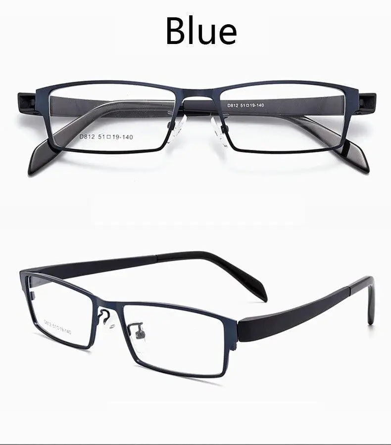 Unisex Square Full Rim TR90 Prescription Glasses D812 — view 8 | Rx Spectacle