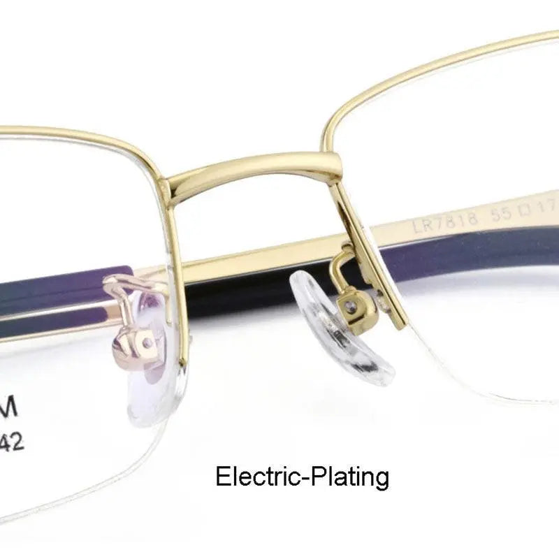 Men's Full Rim Titanium Prescription Glasses Lr7818 — view 6 | Rx Spectacle