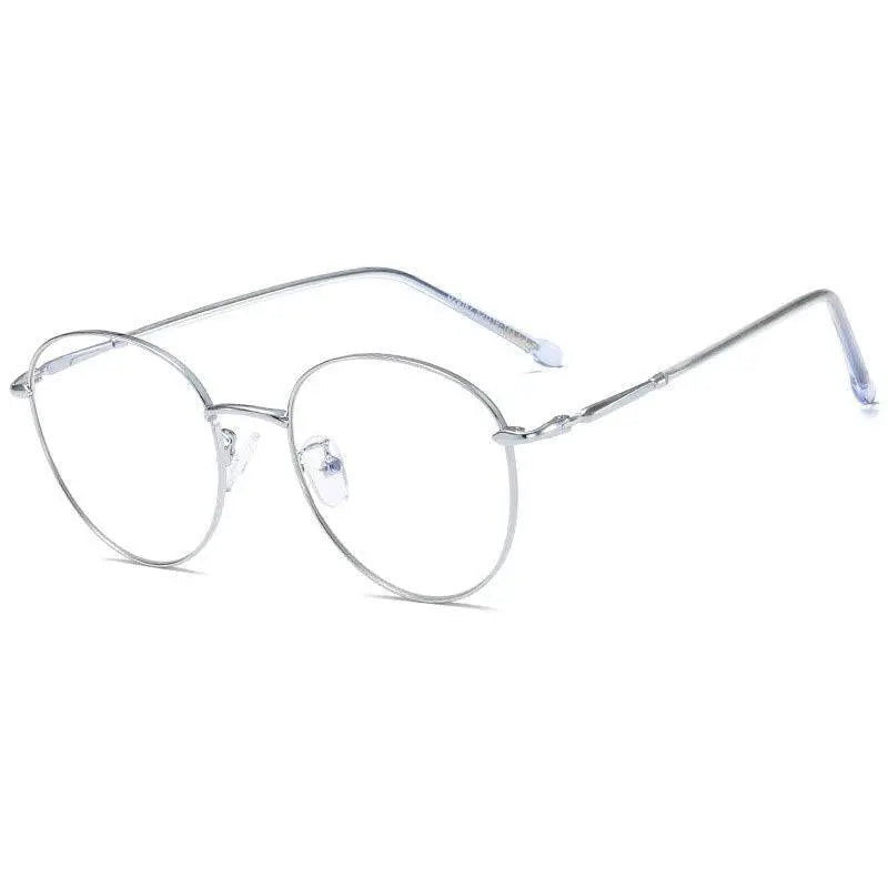 Unisex Round Full Rim Alloy Prescription Glasses 29167 — view 4 | Rx Spectacle