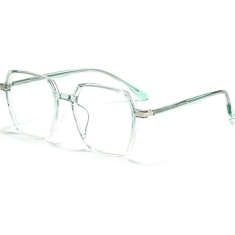 Unisex Polygon Full Rim Alloy Prescription Glasses 3700d — view 6 | Rx Spectacle