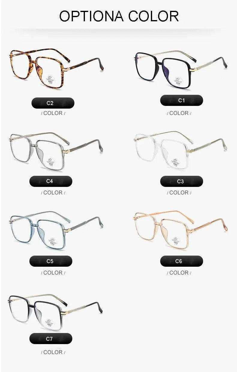 Unisex Square Full Rim TR90 Prescription Glasses 8877 — view 15 | Rx Spectacle