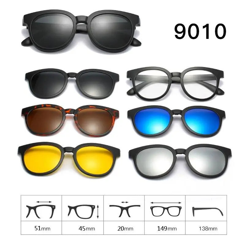 Unisex Full Rim Acetate Clip-On Prescription Glasses 1 — view 15 | Rx Spectacle