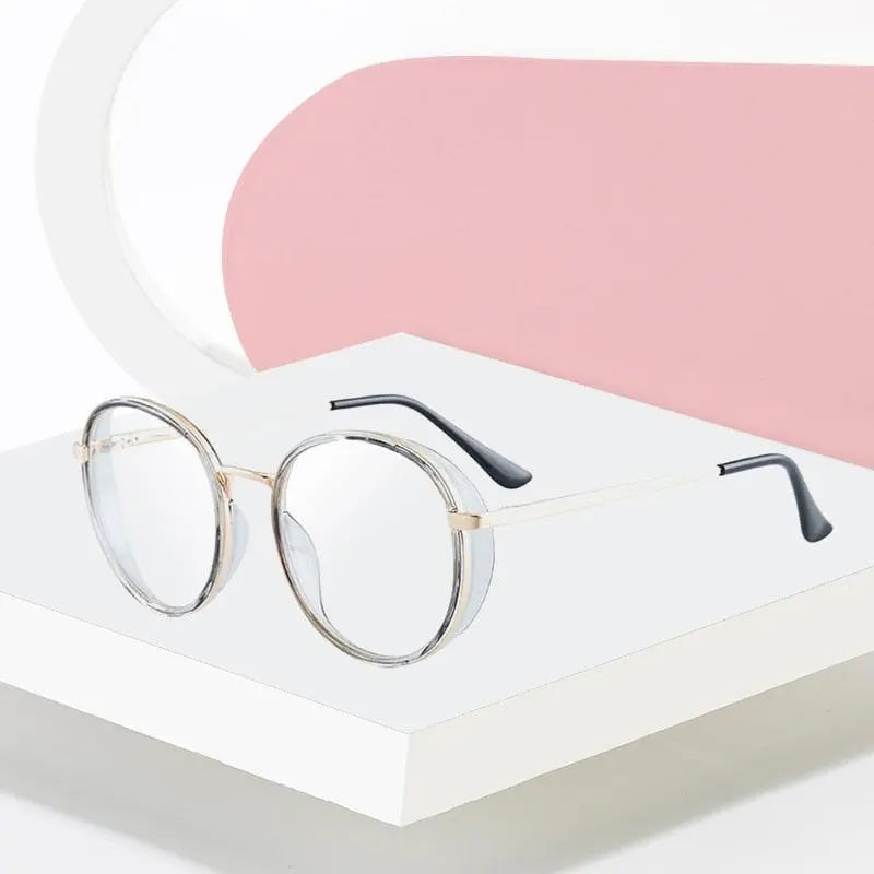 Women's Round Full Rim TR90 Prescription Glasses 7028 — view 2 | Rx Spectacle