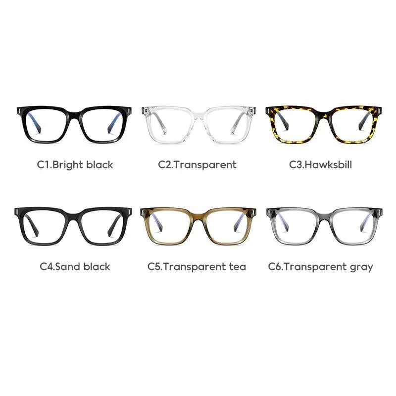 Unisex Square Full Rim Titanium Prescription Glasses 2091 — view 3 | Rx Spectacle