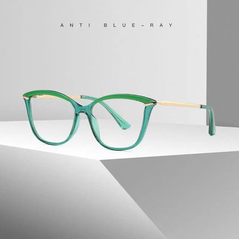 Women's Cat Eye Full Rim TR90 Prescription Glasses 2036 — view 2 | Rx Spectacle