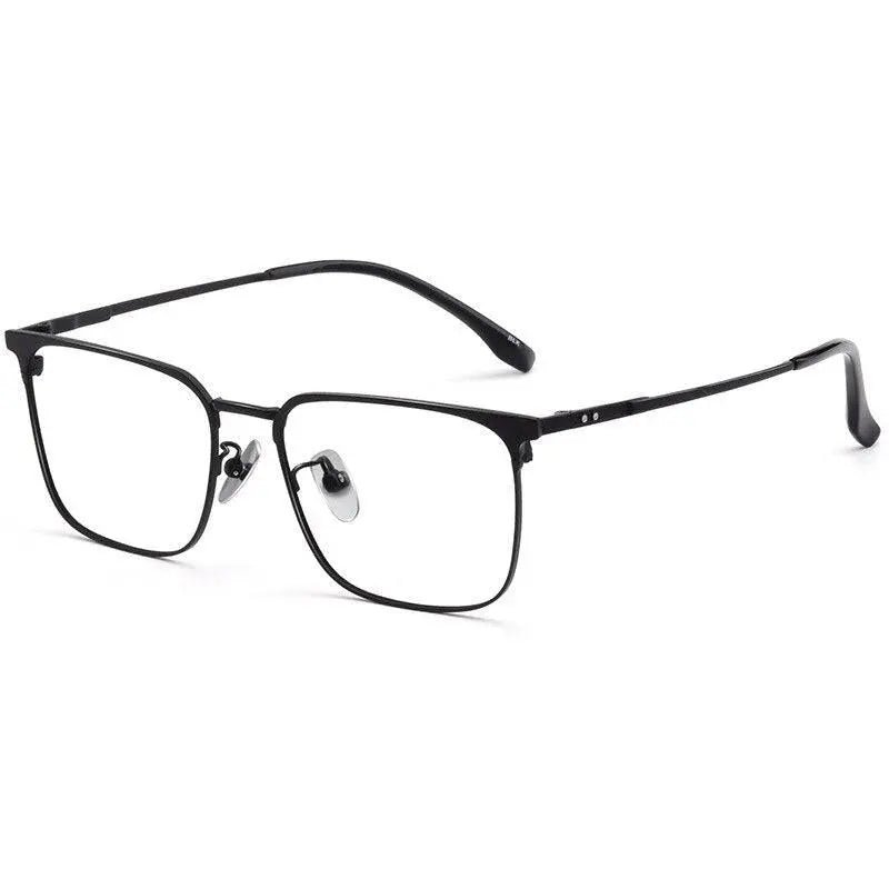 Men's Semi-Rimless Titanium Prescription Glasses 80092 — view 7 | Rx Spectacle