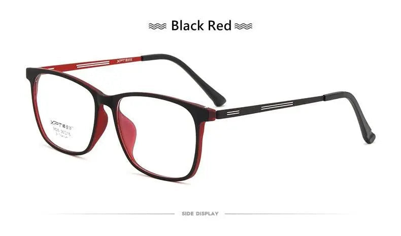 Men's Square Full Rim Titanium Prescription Glasses 9825 — view 16 | Rx Spectacle