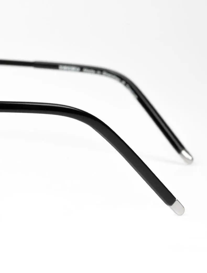 Men's Square Semi-Rimless Titanium Prescription Glasses Ej8606 — view 15 | Rx Spectacle