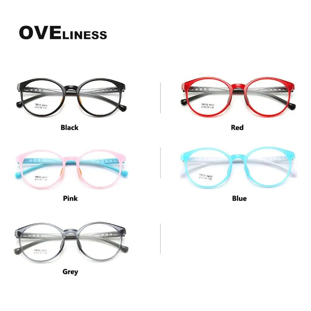 Unisex Round Full Rim Titanium Prescription Glasses 8835 — view 7 | Rx Spectacle