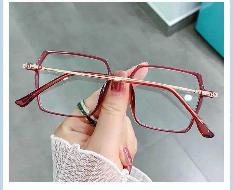 Women's Square Full Rim TR90 Prescription Glasses Lk308 — view 12 | Rx Spectacle