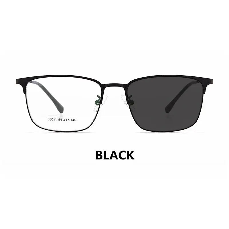 Unisex Square Full Rim Alloy Reading Glasses 38011 — view 10 | Rx Spectacle