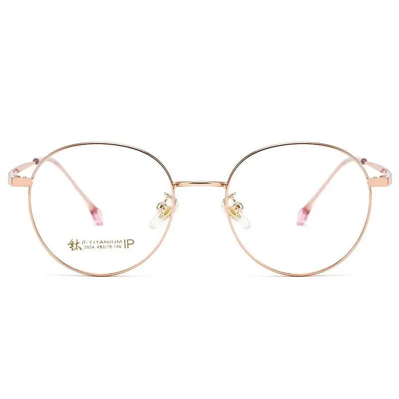 Unisex Round Full Rim Prescription Glasses 2054 — view 4 | Rx Spectacle