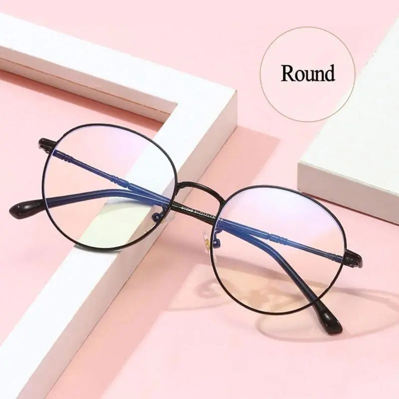 Unisex Round Full Rim Alloy Prescription Glasses 61099 — view 1 | Rx Spectacle