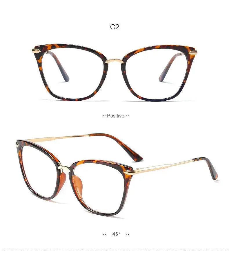 Women's Cat Eye Full Rim TR90 Prescription Glasses 95138 — view 15 | Rx Spectacle