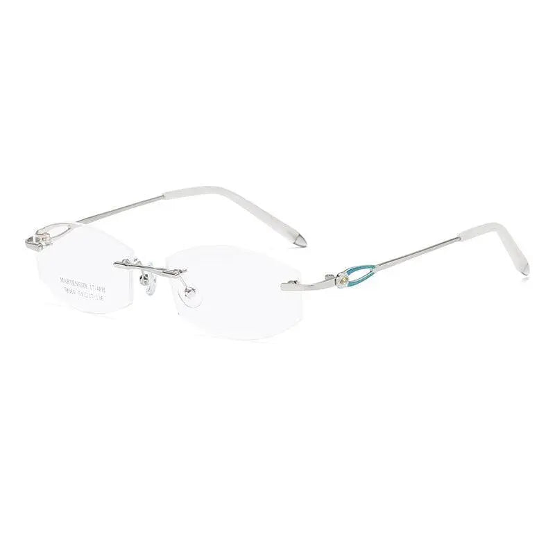 Women's Rimless Alloy Prescription Glasses 58060 — view 9 | Rx Spectacle