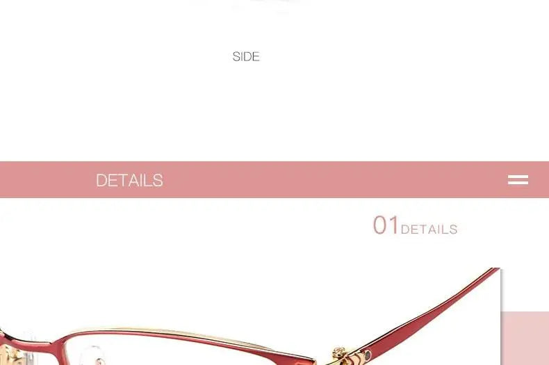 Women's Full Rim Titanium Prescription Glasses 86061 — view 27 | Rx Spectacle