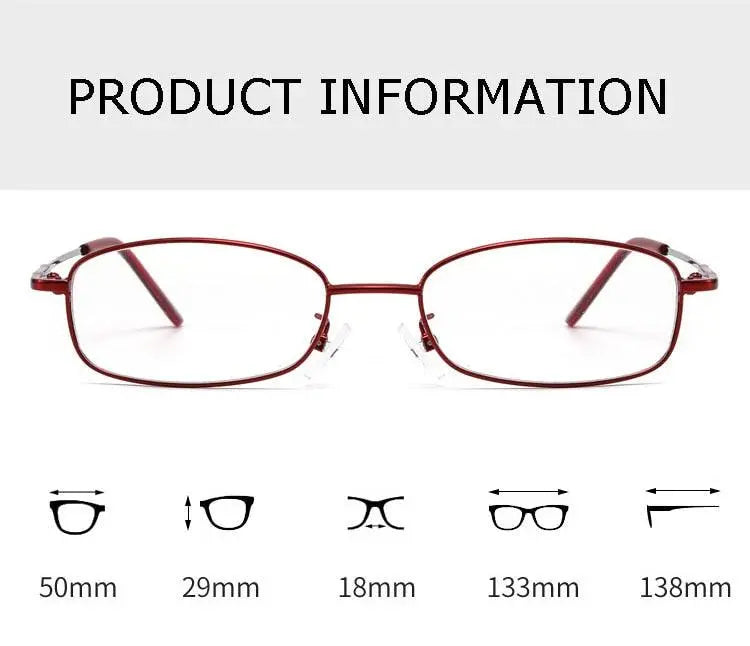 Unisex Full Rim Alloy Prescription Glasses 611 — view 14 | Rx Spectacle