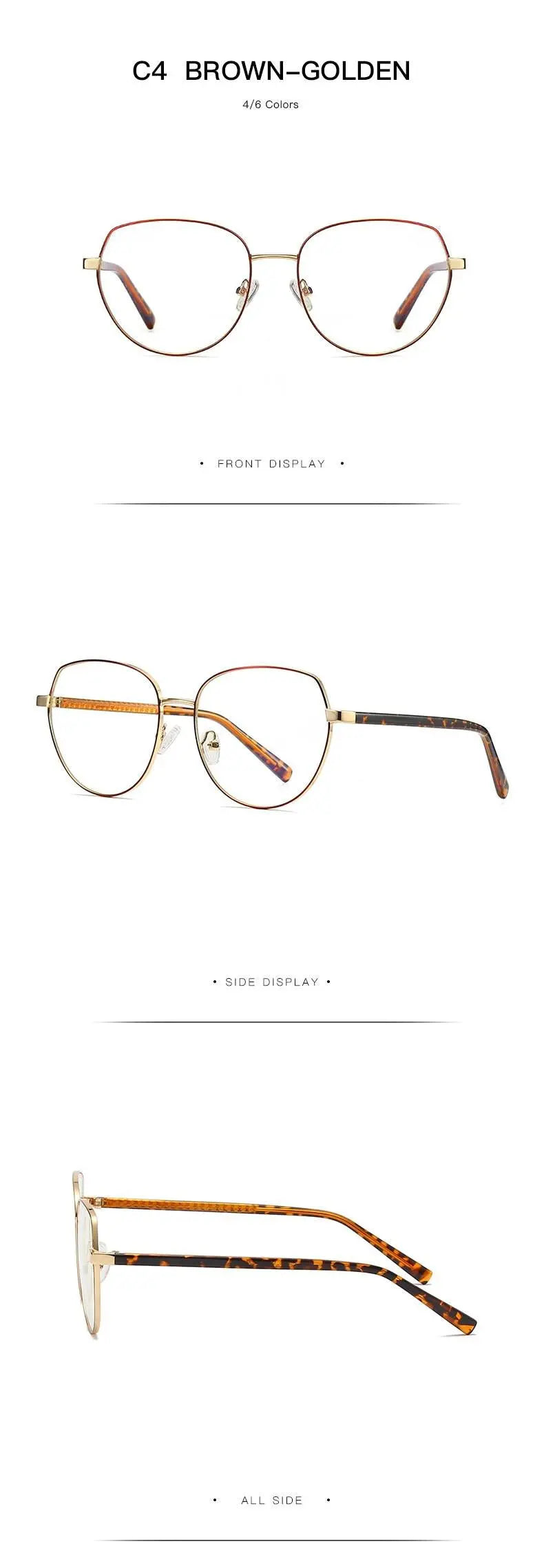Women's Oval Full Rim TR90 Prescription Glasses 3005 — view 18 | Rx Spectacle