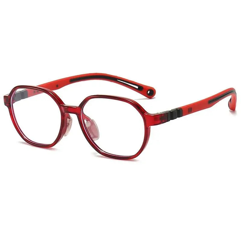 Unisex Round Full Rim Titanium Prescription Glasses Trd103 — view 3 | Rx Spectacle