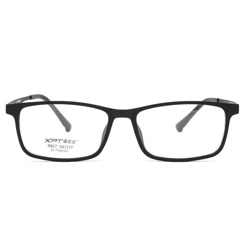 Men's Full Rim Titanium Prescription Glasses 9827 — view 4 | Rx Spectacle
