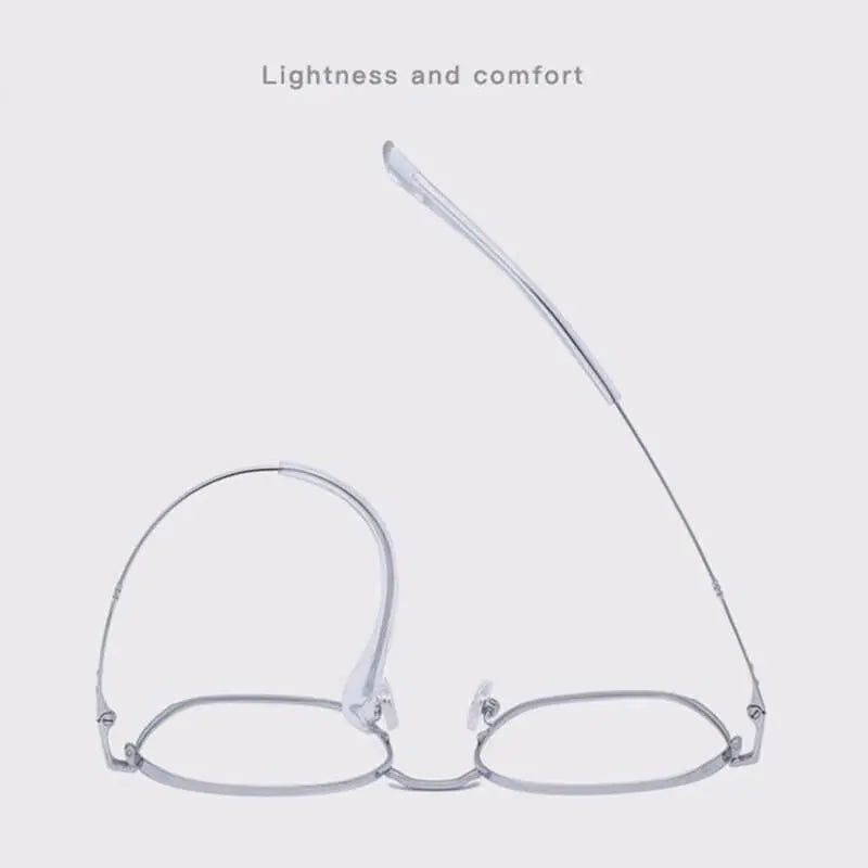 Unisex Polygon Full Rim Titanium Prescription Glasses 8009 — view 5 | Rx Spectacle