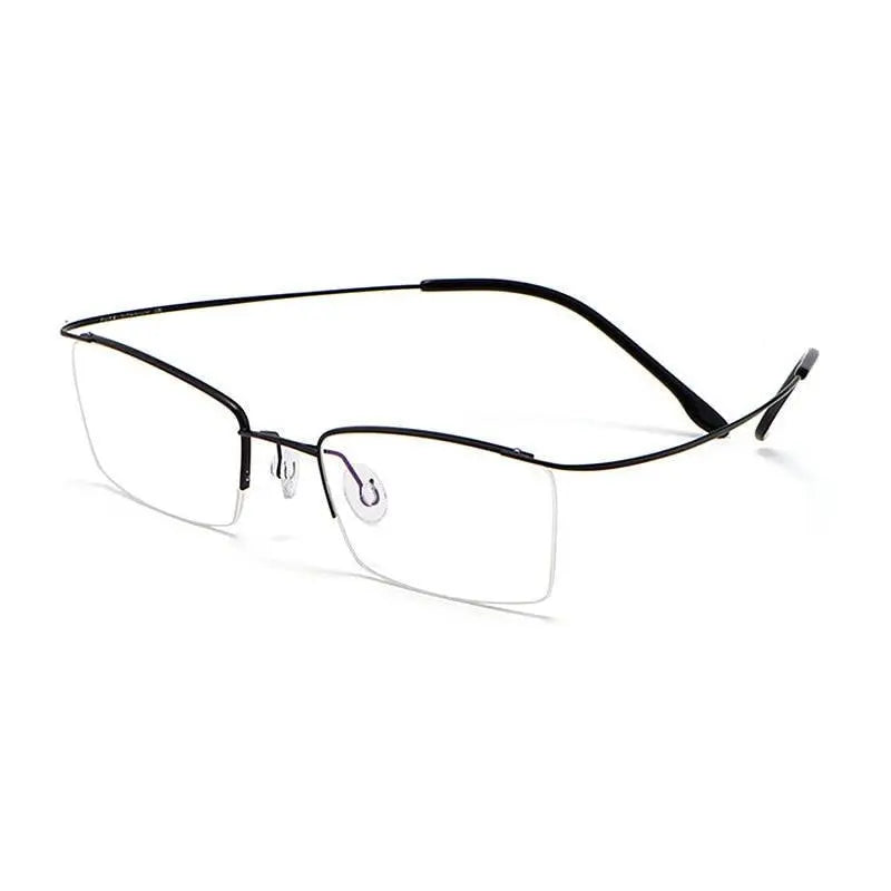 Men's Semi-Rimless Titanium Prescription Glasses 30004 — view 9 | Rx Spectacle