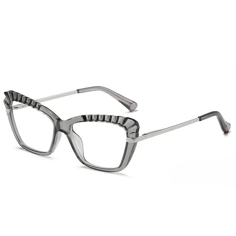 Women's Cat Eye Full Rim TR90 Prescription Glasses 2046 — view 9 | Rx Spectacle
