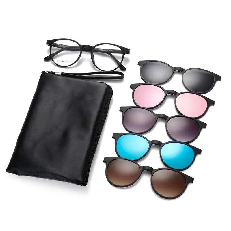 Unisex Full Rim Resin Clip-On Prescription Glasses 12120 — view 7 | Rx Spectacle