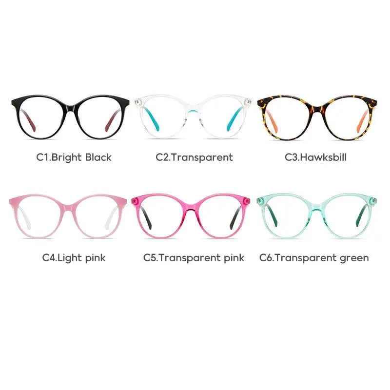 Women's Round Full Rim TR90 Prescription Glasses 2067 — view 10 | Rx Spectacle