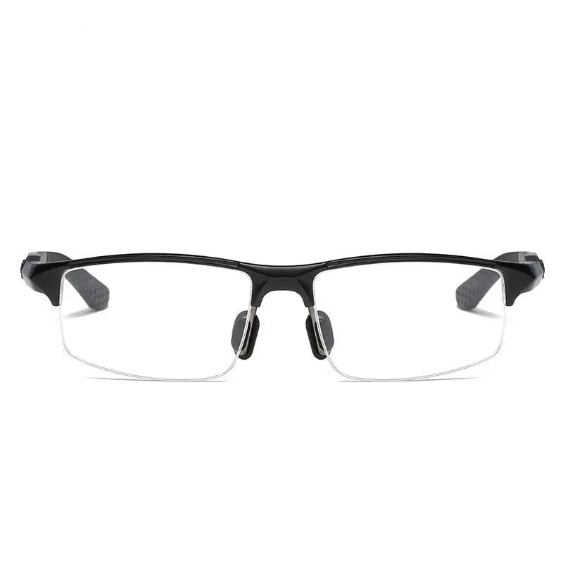 Men's Rectangular Semi-Rimless Aluminum Prescription Glasses Y3121 — view 6 | Rx Spectacle