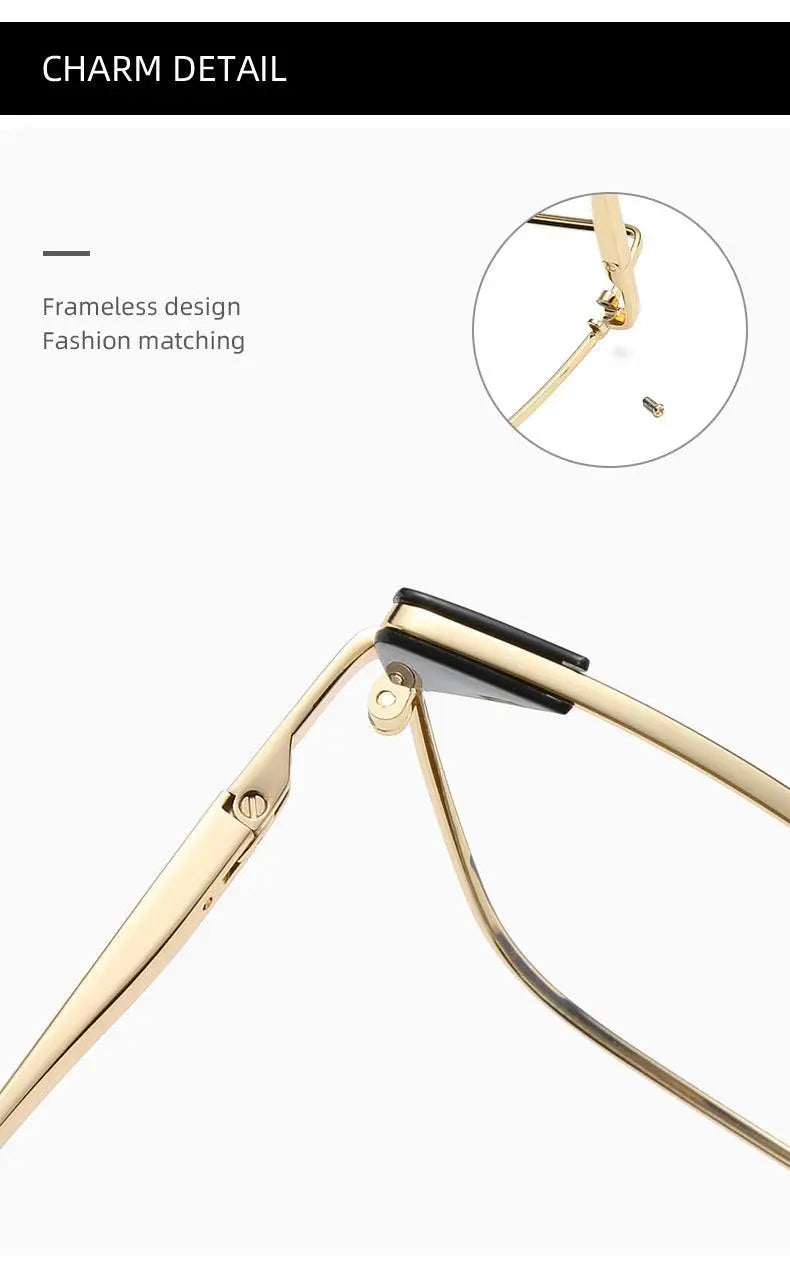 Women's Cat Eye Full Rim Alloy Prescription Glasses 95807 — view 20 | Rx Spectacle